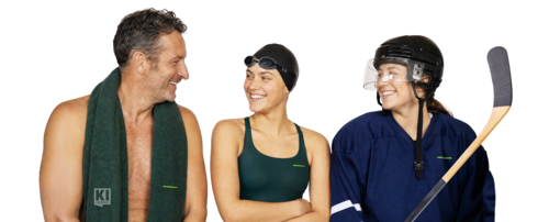 Saunagast, Schwimmerin, Eishockeyspielerin Saunagast, Schwimmerin, Eishockeyspielerin